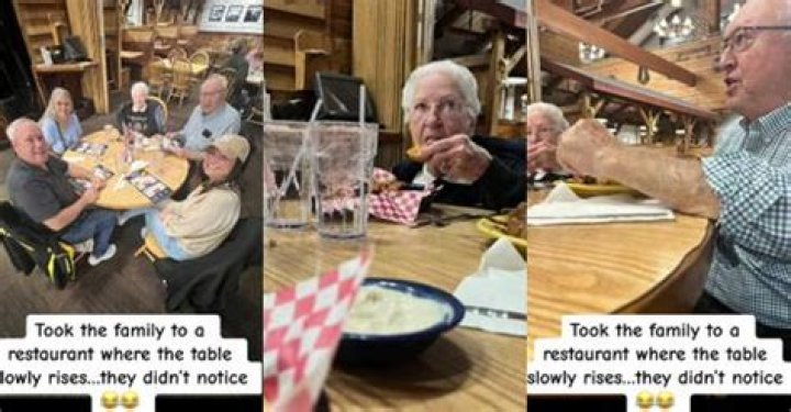 How Did They Not Notice?! Woman Sits Family at Prank Table That Slowly Rises During Meal |