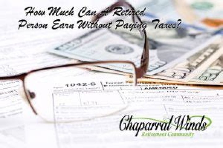How much can a retired person earn without paying taxes in 2020?