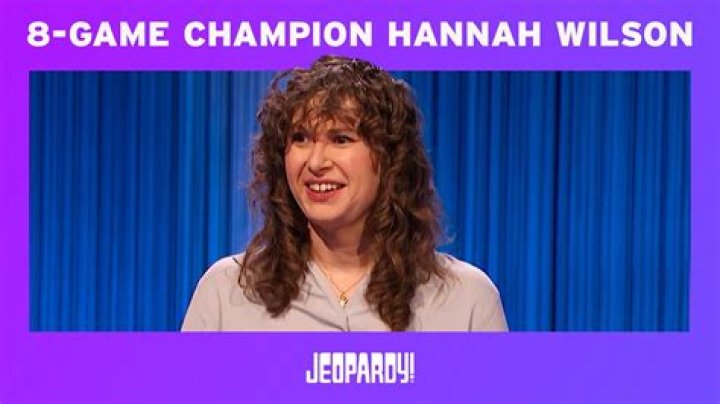Jeopardy Hannah Wilson Wikipedia, Age, Family, Job & Married