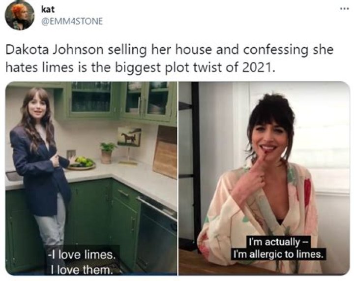 Plot Twist: Dakota Johnson Actually Hates Limes