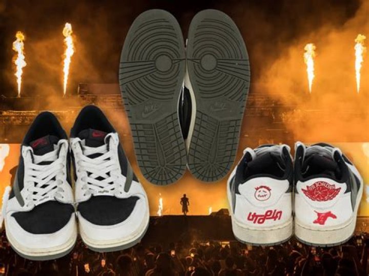 Travis Scott's Custom Air Jordan Shoes From Rolling Loud Set Hit Auct |