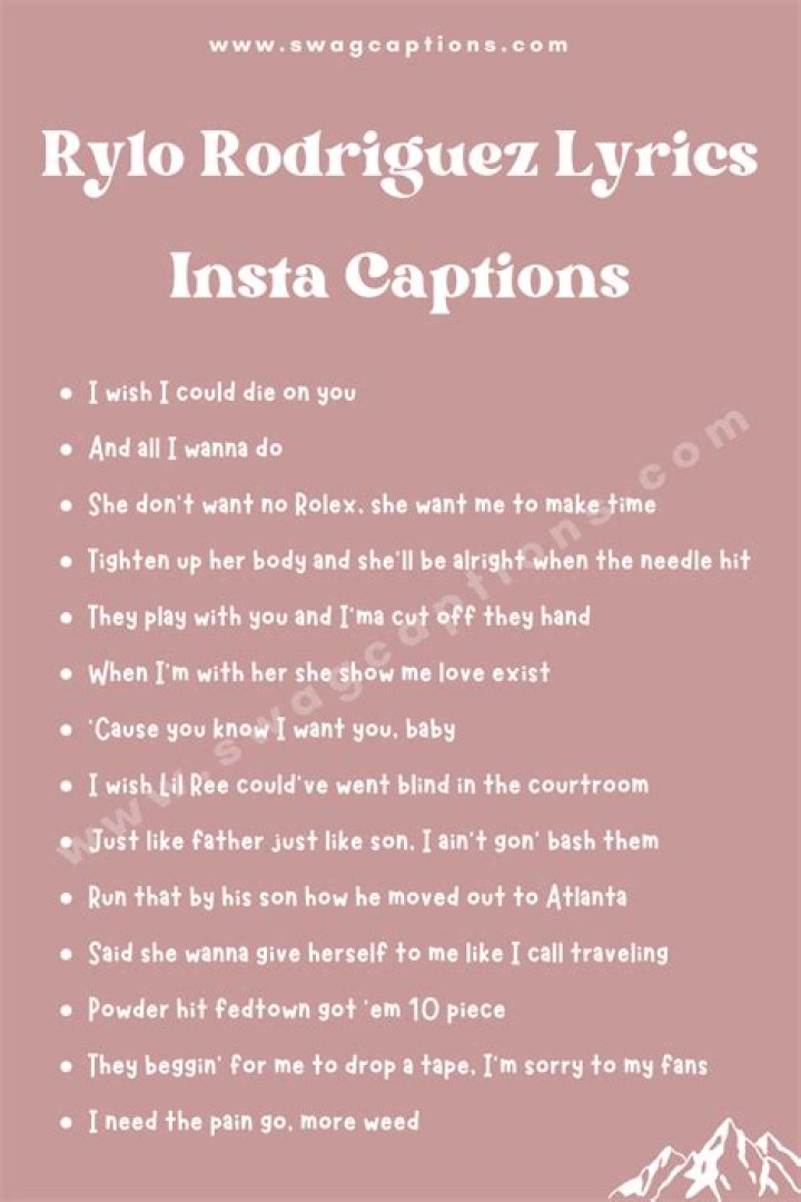 Unlock The Power Of Rylo Lyrics For Unforgettable Captions